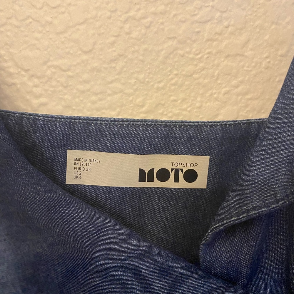 Denim Button Front Dress - Picture 2 of 3